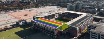 U Hamburgu na stadionu grade prvu solarnu elektranu na svijetu u duginim bojama